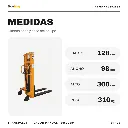 FE69502584 Elevador Apilador Transpalet Manual Fema 1500 Kg 2 5mts Cordoba TodoMaq 4.webp