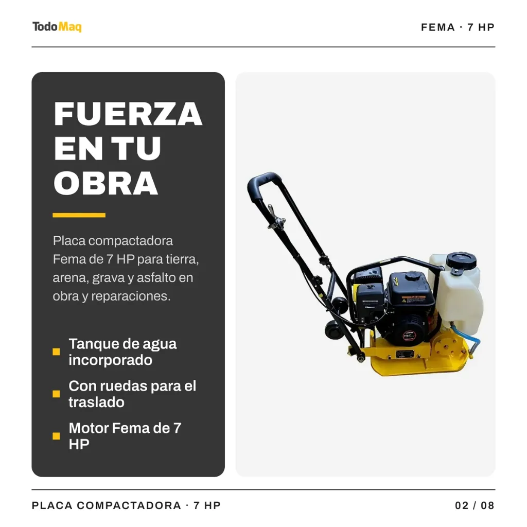 FE69510623 Placa Compactadora 490x340mm C Ruedas 7 Hp 66kg Marca Cordoba TodoMaq 2.webp