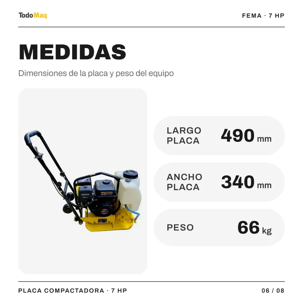 FE69510623 Placa Compactadora 490x340mm C Ruedas 7 Hp 66kg Marca Cordoba TodoMaq 6.webp