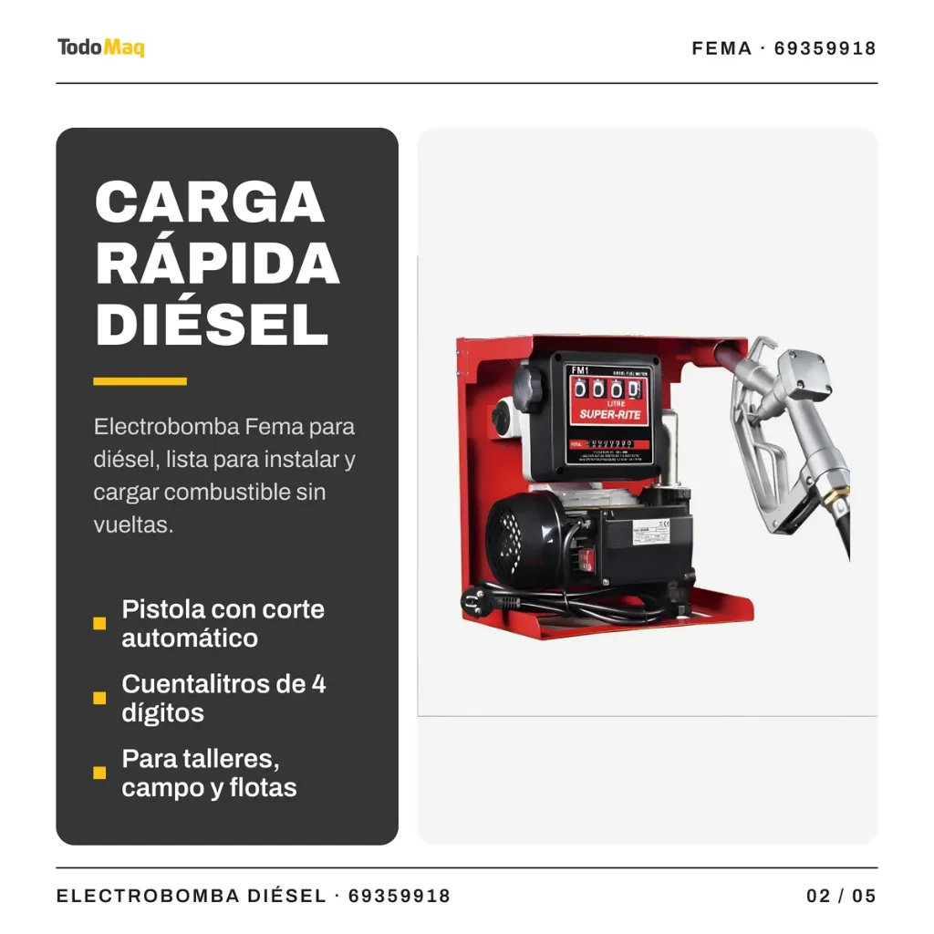FE69359918 Electro Bomba Fema 220v Para Gasoil Kit Surtidor 55 Hz Cordoba TodoMaq 2.webp