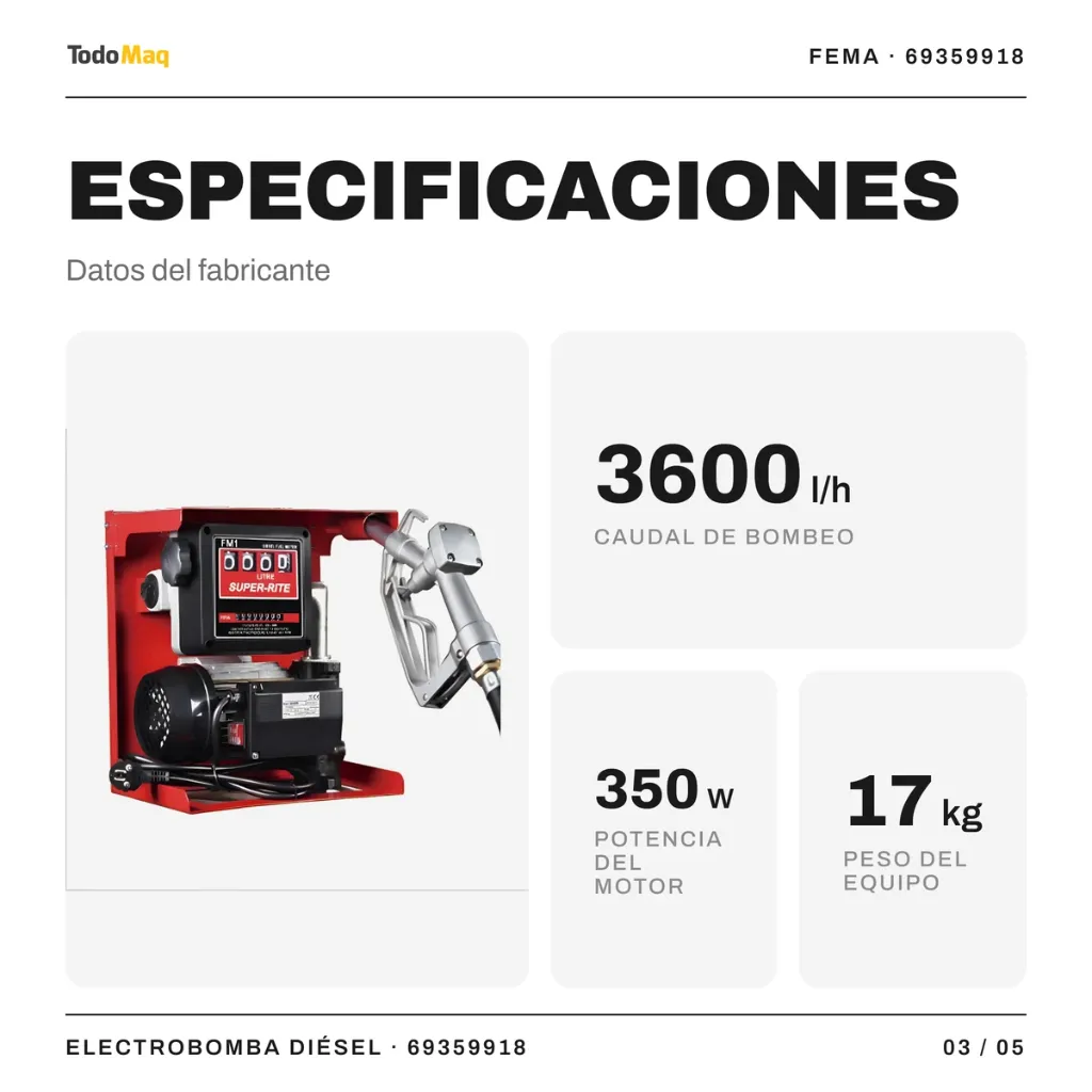 FE69359918 Electro Bomba Fema 220v Para Gasoil Kit Surtidor 55 Hz Cordoba TodoMaq 3.webp