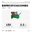 FE69370318 Compresor 5.5hp Fema 150l A Explosión Con Ruedas 4 Cordoba TodoMaq 3.webp