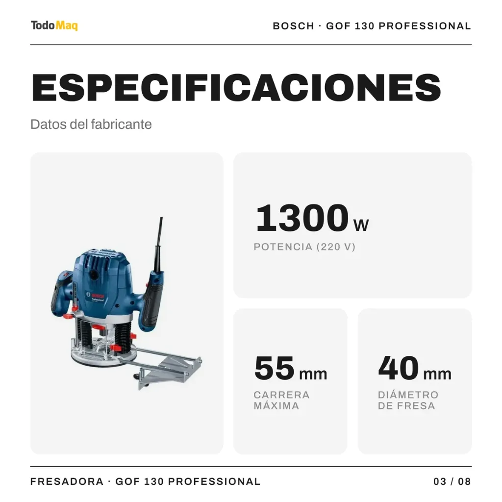 BO06016B70H0 Fresadora Professional Bosch Gof 130 1300 W Cordoba TodoMaq 3.webp