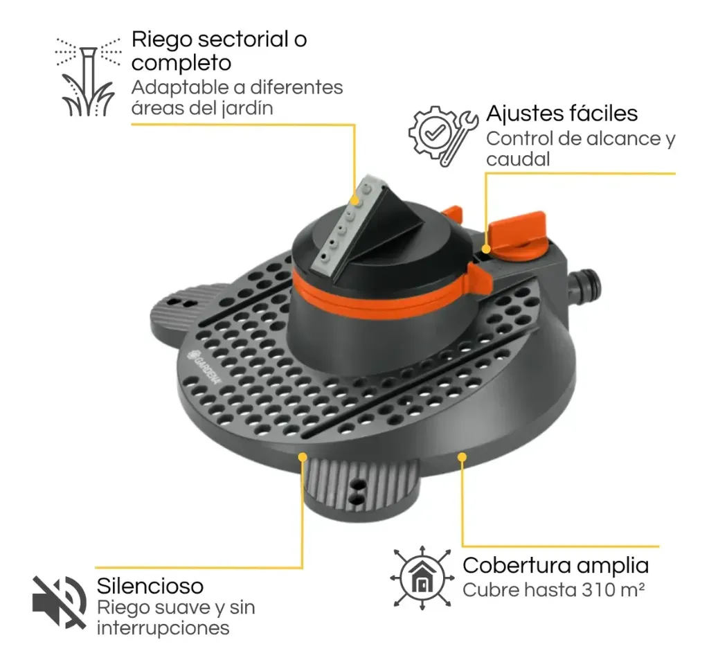 Aspersor Circular Tango Comfort 2-4 Bar Gardena 0206520 1.webp