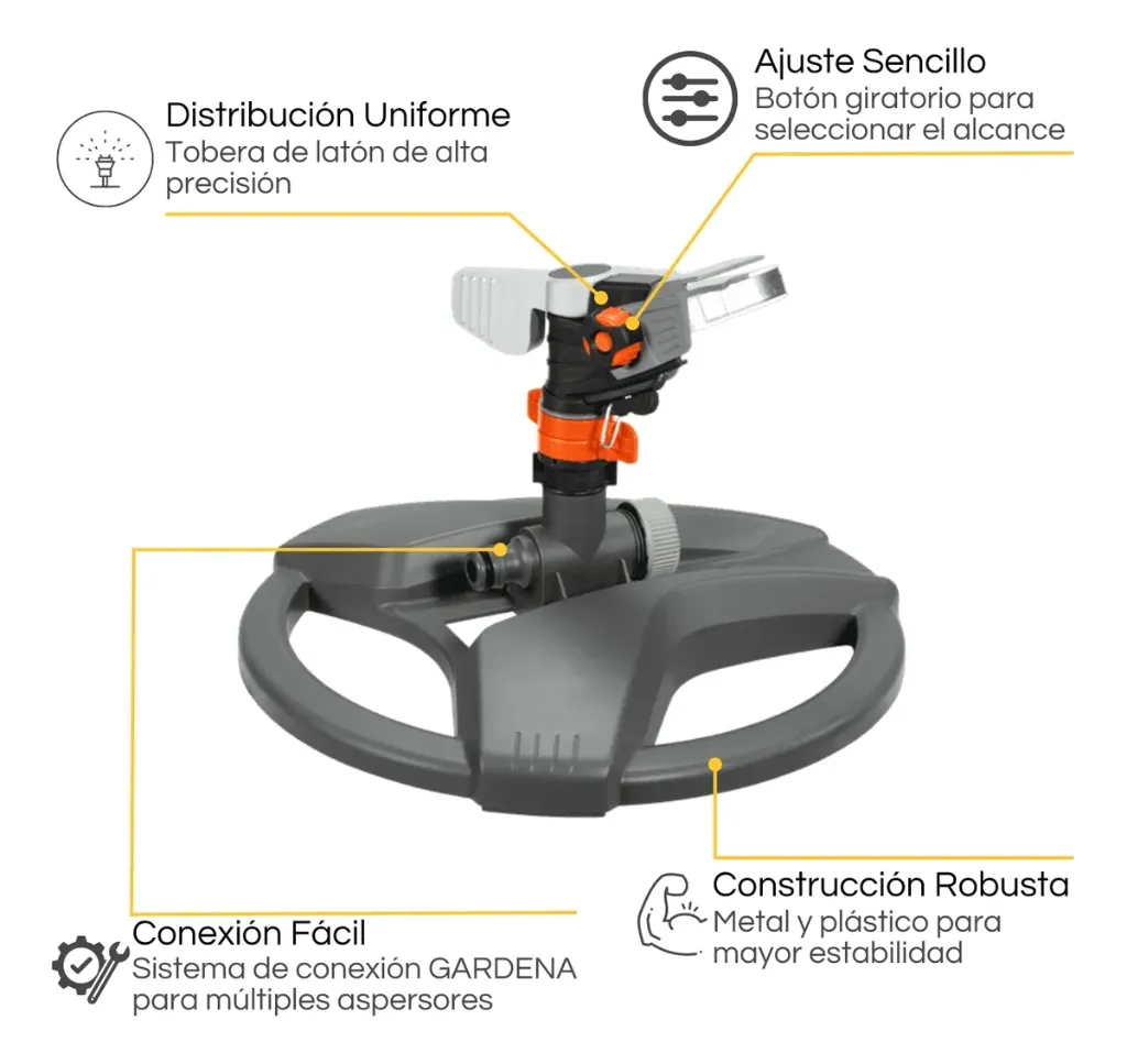 Aspersor De Impacto Circular Y Sectorial Premium Gardena 3.webp