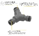 Conector Triple Para Mangueras Original Gardena 1.webp