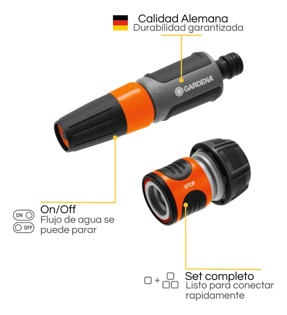 Kit Terminal De Riego Con 1 Acople Rapido  Gardena 1.webp