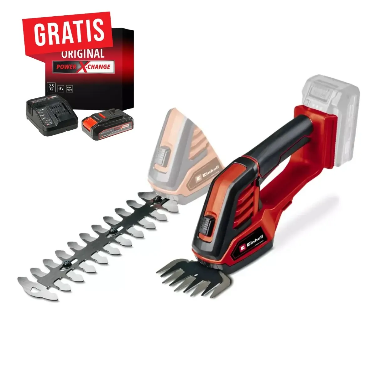 Tijera inalámbrica Cortacesped Cortacerco GE-CG 18/100 Li Solo