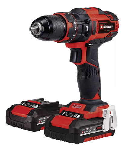 Taladro inalámbrico con percusión TE-CD 18/40 Li-i +64 (2x2,0Ah)