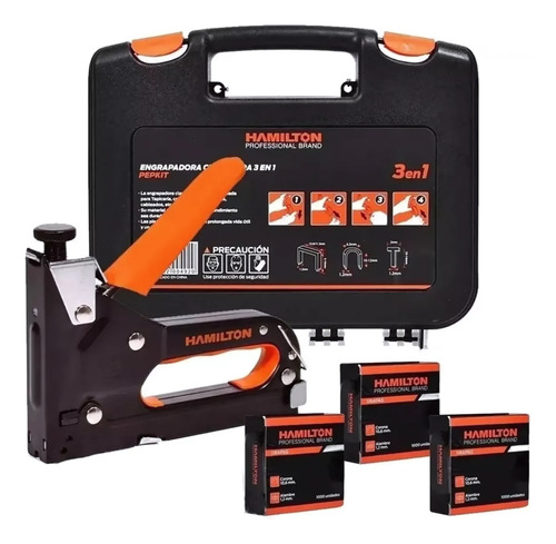 [HAPEPKIT] Engrapadora Prof. 3 En 1  Kit C/Maletin
