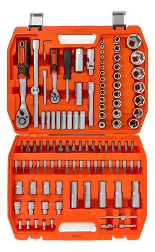 Juego De Bocallaves 1/4, 1/2 - 110 Piezas