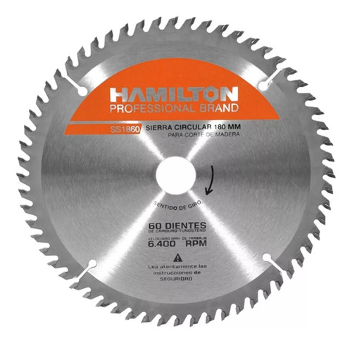 Sierra Circular 180 Mm - 60 Dientes