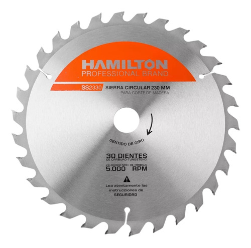 Sierra Circular 230 Mm - 30 Dientes