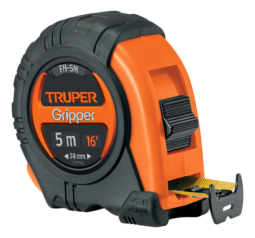 (6U) Cinta Metrica 5 Mts Mod Gripper Ancho 19 Mm