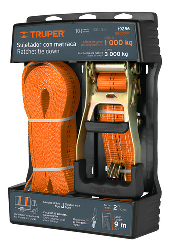 Eslinga Sujetadora Con Crique - 3000 Kg - 9 Mts