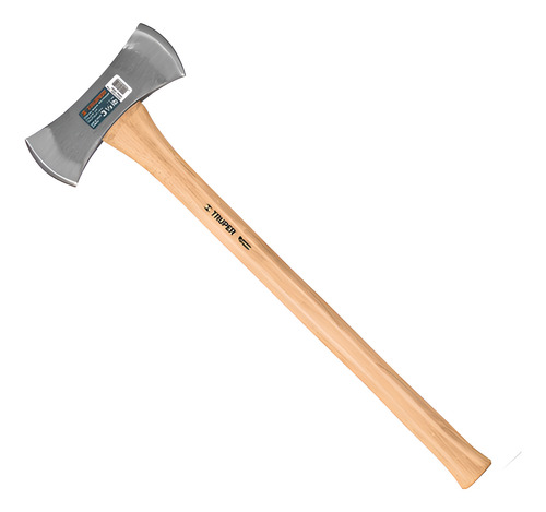 (2U) Hacha Tumba Doble 1,5 Kg Mango Madera Hickory Largo 89 Cm