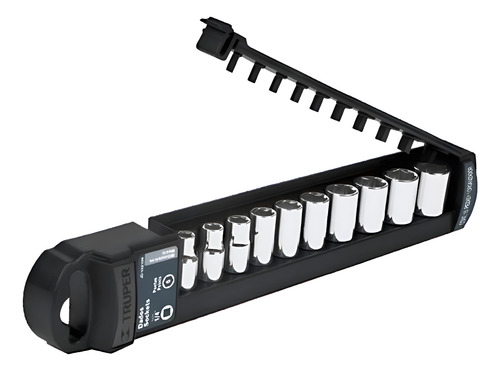 (4U) Juego De 10 Bocallave Hexagonal Pulg. Enc 1/4