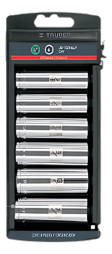 (4U) Juego 6 Bocallaves Largo Hexagonal Mm Enc 1/2