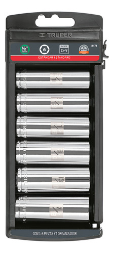 Juego 6 Bocallaves Largo Hexagonal Pulg Enc 1/2