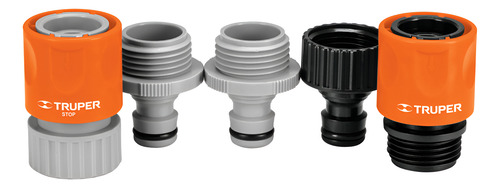 Juego De 5 Piezas Acople Rapido Y Conectores Para Manguera 3/4