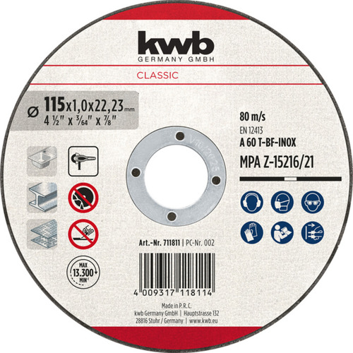 Discos de Corte para Metal 115 mm X 1 mm