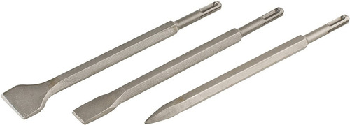 Mechas, Puntas y Cinceles Sds Plus Juego de 3 Cinceles Sds X 250 Mm(1 Punta, 1 Cincel y 1 Cincel Pala Ancha)
