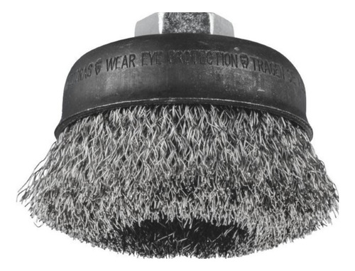 Cepillo de Copa Alambre de Acero Ø 100 mm - Hilo 0, 5 mm