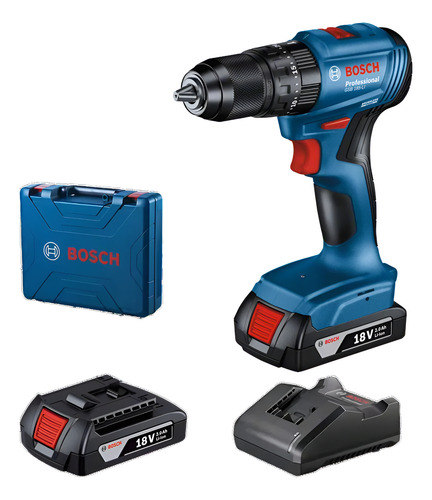 Taladro Percutor Gsb 185-Li (2 Baterías)