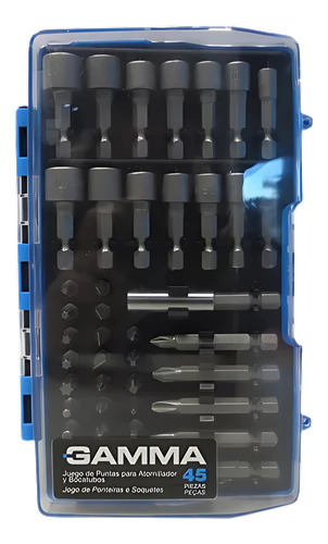 [GSG19530AC] Juego de puntas para atornillador y bocatubos | 45 Piezas