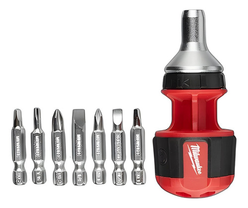 Destornillador Compacto Con Puntas Y Crique