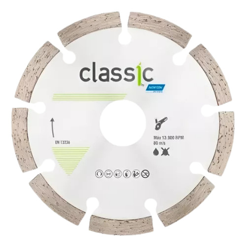 DISCO DIAMANTADO 180x7,5x22,2-SEGMENTADO NORTON  -CJ5-