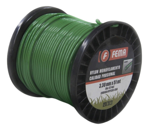 [FENYP33005K] NYLON 3.30 MM - 0.500 KG.-51MT FEMA PROFESIONAL