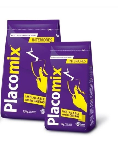 YESO REPARADOR PLACOMIX INTERIOR x 1kg       (palet x 400)    REPARADOR DE PAREDES