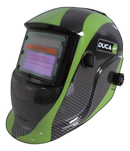 CARETA AUTOMATICA-VISOR 92 X 42 - DUCA-1/25000 seg    CELULA SOLAR-BATERIA LITHIO--ENCENDIDO AUTOMATICO-SENSIVILIDAD AJUSTABLE-APTA ARCO-TIG-MIG-SPOT-WIRE-MICRO-WIRE-AC-DC-PLASMA CORTE -PLASMA SOLDADURA-
VISION P/AMOLAR