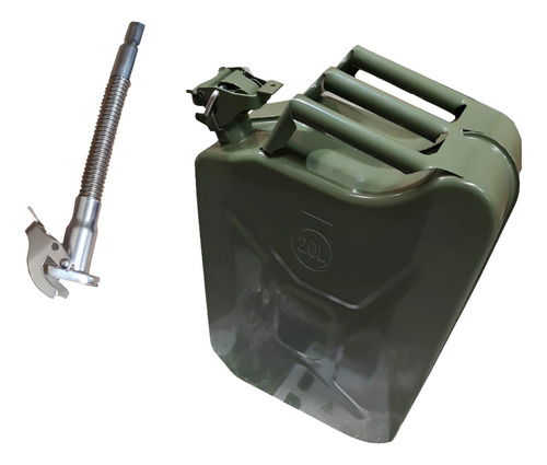 BIDON ACERO 20 LITROS VERTICAL -con pico    TAMAÑO CAJA 8,45
