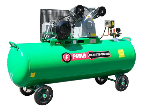 [FE69370217] Compresor de aire Fema 3Hp 180 Litros 380V Trifásica