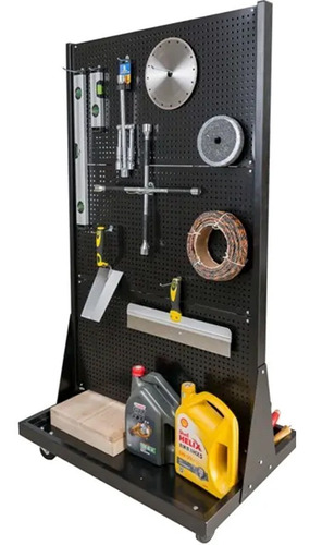 EXHIBIDOR HERRAMIENTAS 85 PZ------830 x 458MM---VANGUARD    4-CAJAS PLASTICAS*1-GANCHO LARGO * 11-GANCHOS CORTOS- 3- GANCHO HORQUILLA* 3-GANCHO CUADRADO-*1- CANASTA *1 PORTA TALADRO-*-1-SOPORTE PARA DESTORNILLADORES-* 4-RUEDAS DE 75MM-*
CAJA 880x600x1560MM