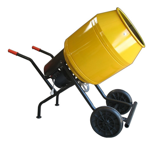 HORMIGONERA FEMA PRO 130 LT MOTOR 3/4 HP -SUPER REFORZADA    alto 118 x ancho 49 x laro 134 cm