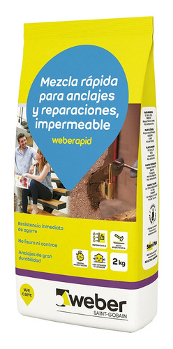 [FEW1000880] WEBER GLASS ADHESIVO BLOQUES VIDRIO 5 kg Blanco