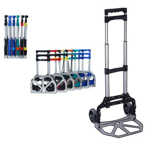 CARRETILLA PLEGABLE 2 RUEDAS- 60KG-ALUM    PISO A 0,38/0,77/