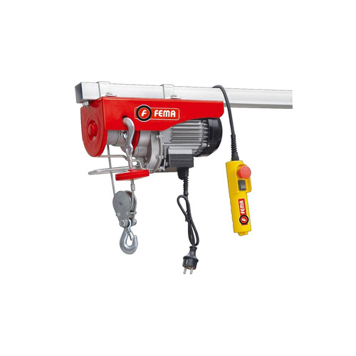 APAREJO ELEC. 500 KG. DOBLE GANCHO-12MT ALZADA.900 W.    Cab