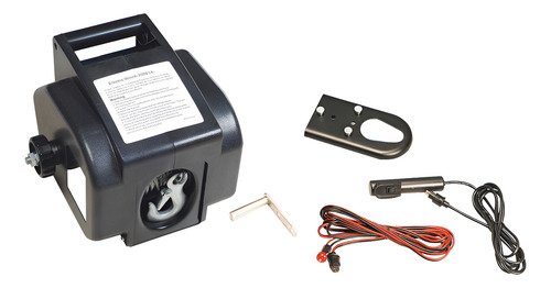 APAREJO ELEC.   907KG.12V-CABLE 5,1MM X 9 MT-0.4HP    PLACA MONTAJE INCLUIDA -CONTROL REMOTO -VELOCIDAD 1,8MT/MIN -CAP. ROLADO 2722 KG-240X564X190 MM- 22 KG