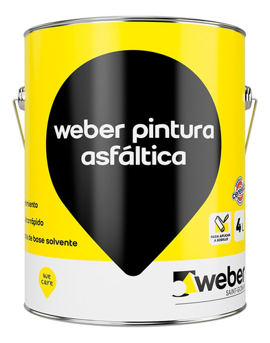 [FEW1000630] PINTURA ASFALTICA NEGRA x4lt-BASE SOLVENTE-      EJC 6