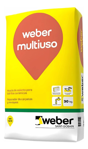 REVOQUE MULTIUSO 30 kg GRIS WEBER
