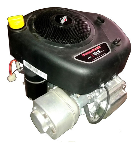 MOTOR B&S 12.5 HP-VERTICAL 344 CC.-EJE 1 X 3.157-C/ESCAPE    ARRANQUE ELCTRICO 12V. -CHAVETA D/T7/16-20
CEBADOR AUTOMATICO-SIN TANQUE COMBUSTIBLE-ESCAPE BAJO SONIDO-CILINDRO ACERO.-INTECK-CILINDRO ACERO