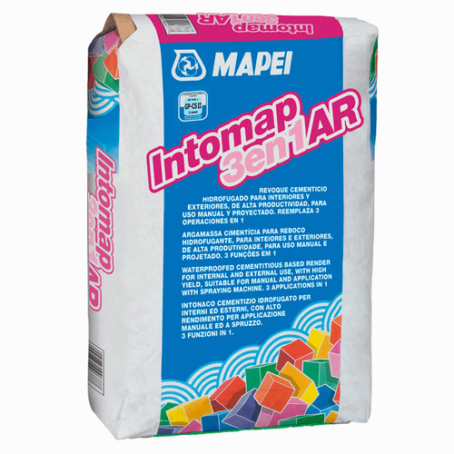 REVOQUE CEMENTICIO MAPEI INTOMAP 3 en 1AR   25 KG (3-1)