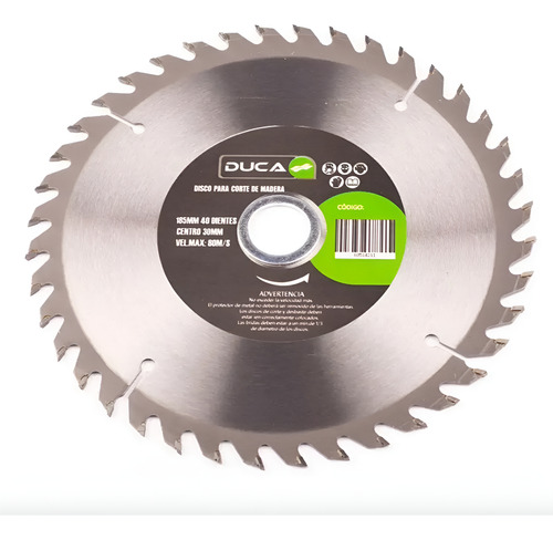 DISCO P/MADERA 185 x 22,23MM-40 DIENTES
