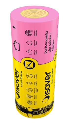 [FEW1004033] LANA VIDRIO PLATA CUBIERTA ROLLO 21,6M2  ANCHO 1.2  M LARGO 18 M ESPESOR 50MM