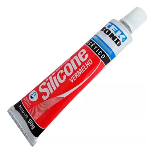 [FE321910] SILICONA ACETATICA ALTA TEMP.ROJO-50GM.BLISTER     CJ12