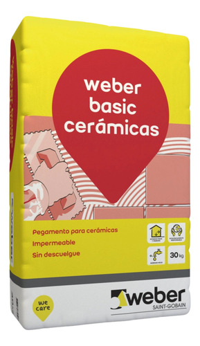 [FEW1000010] PEGAM. BASICO P/CERAMICOS 30 kg GRIS -WEBER     EJ 56